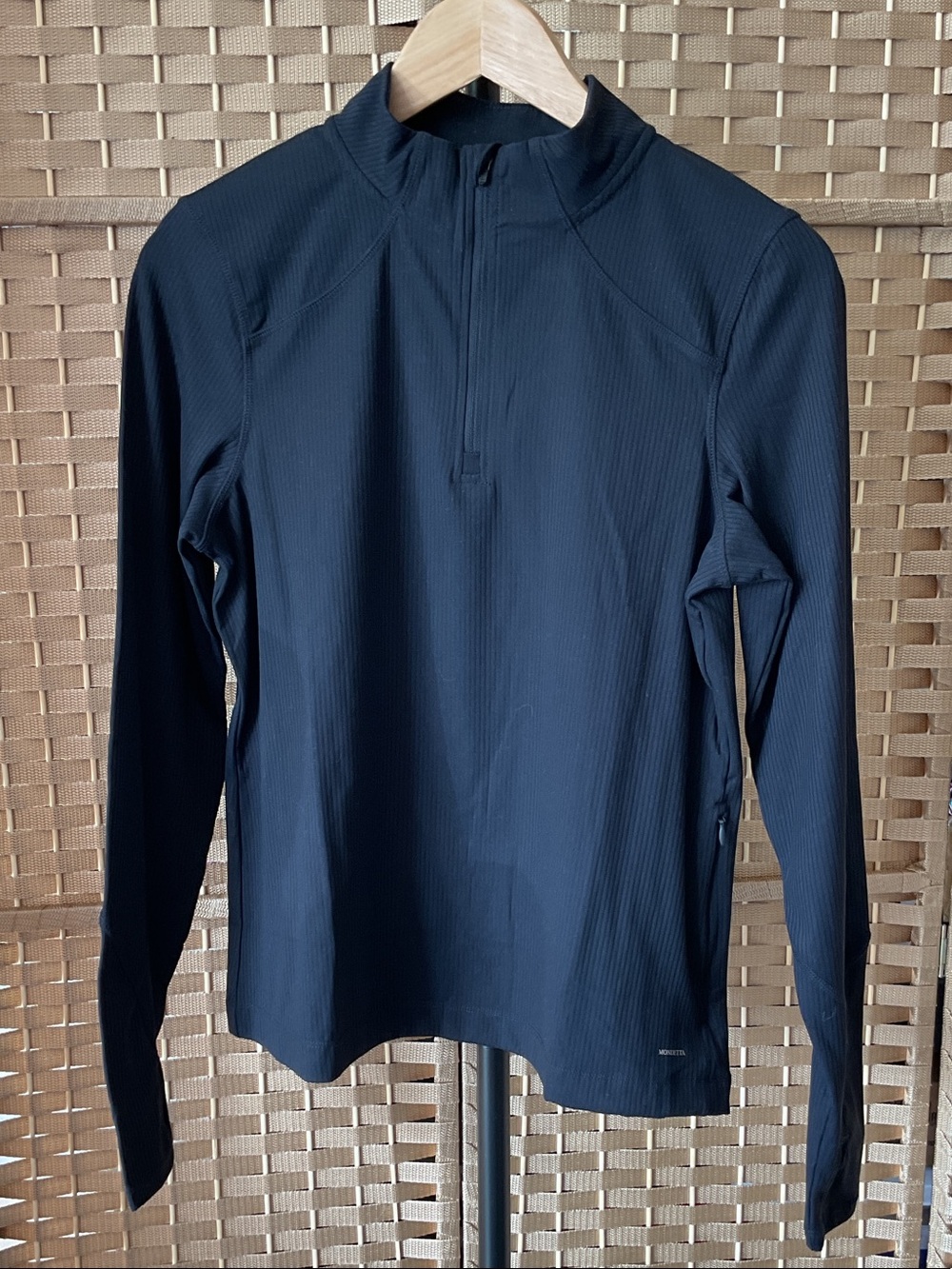 Mondetta Black Long-Sleeve Half-Zip Utility Jacket